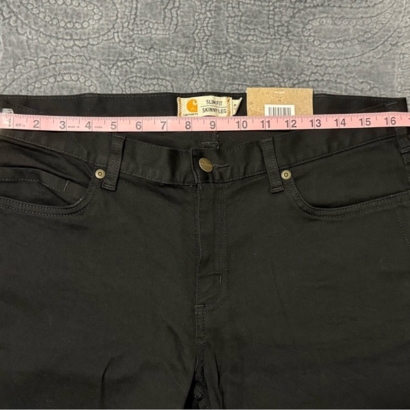 Carhartt Women's Straight Leg Jeans - Black - Picture 2 of 7